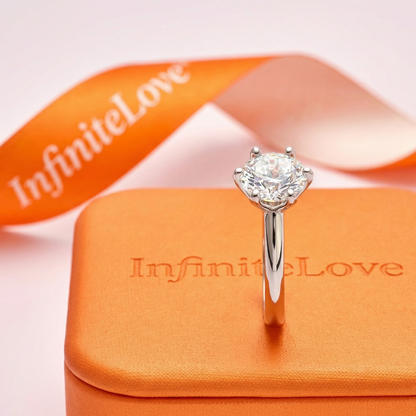 Anillo Solitario de Moissanita – Brillo Eterno