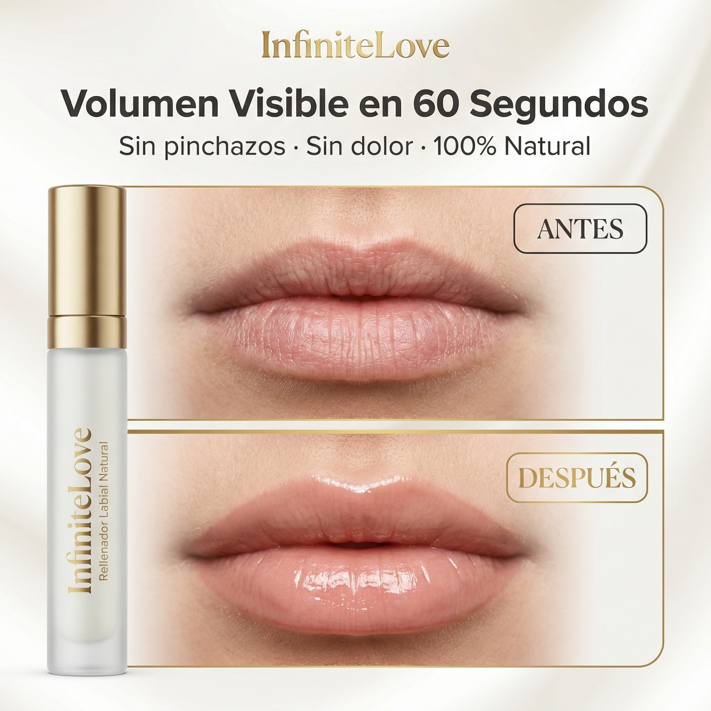 Rellenador Labial Natural | Efecto Volumen