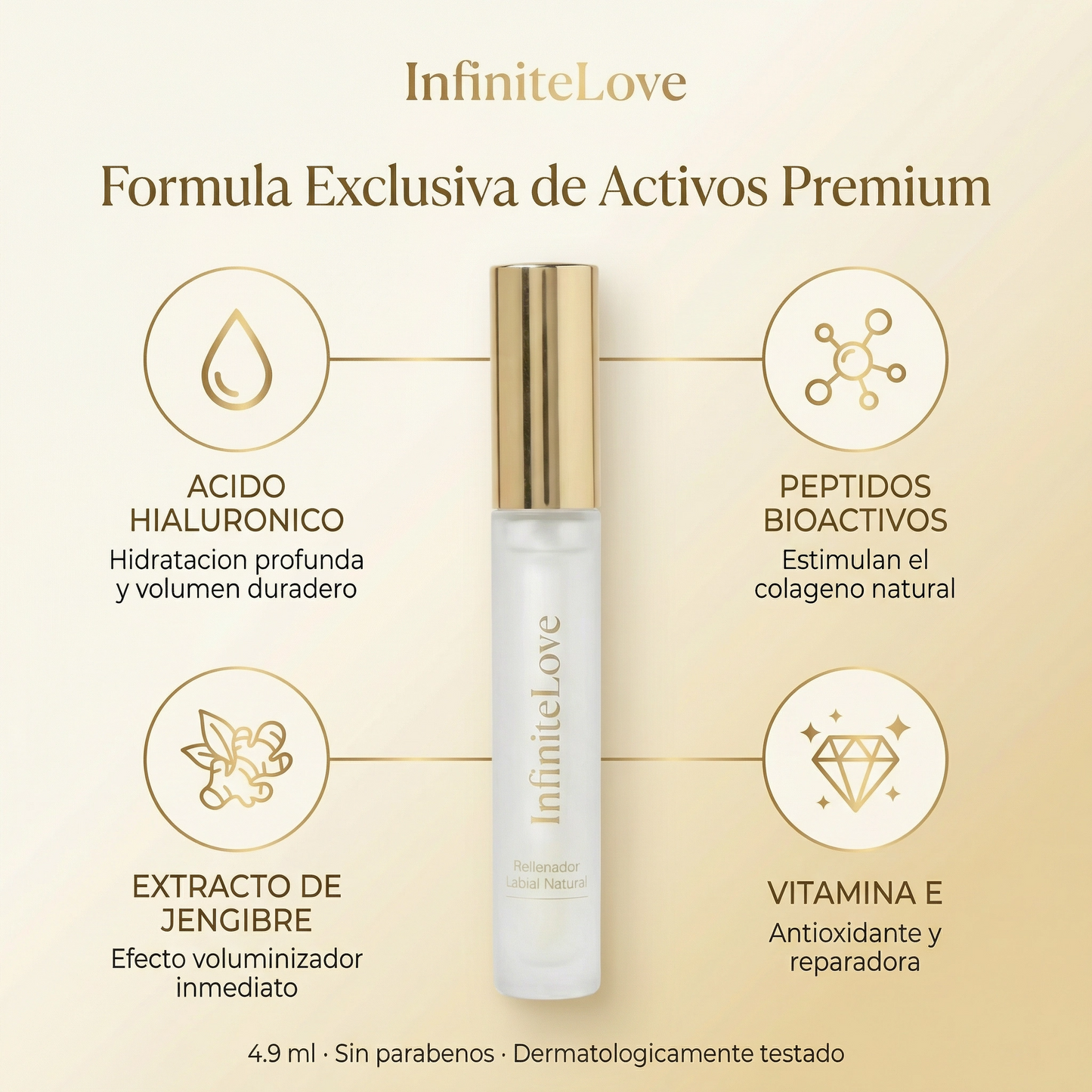 Rellenador Labial Natural | Efecto Volumen