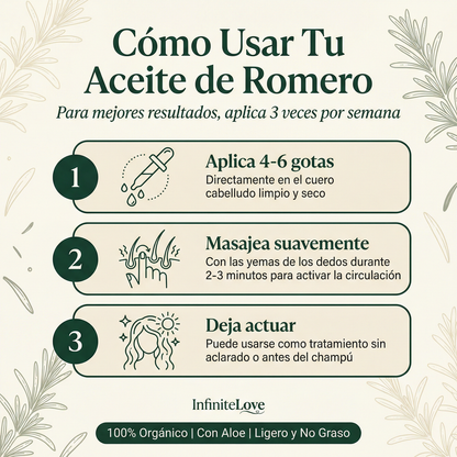 Aceite de Romero para el Crecimiento Capilar – Fortalece y Estimula desde la Raíz