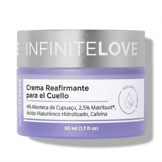 Crema Reafirmante de Cuello y Escote con 2.5% Matribust®, Cafeína y Cupuaçu para Flacidez, Papada y 'Tech Neck'