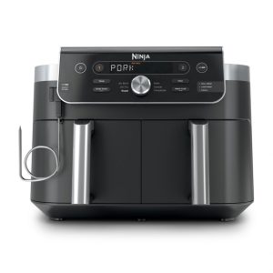 Ninja Foodi Air Fryer 10-Qt, 2 DualZone Baskets, 4-in-1, Smart Finish, Cook 2 Foods at Once, DZ950