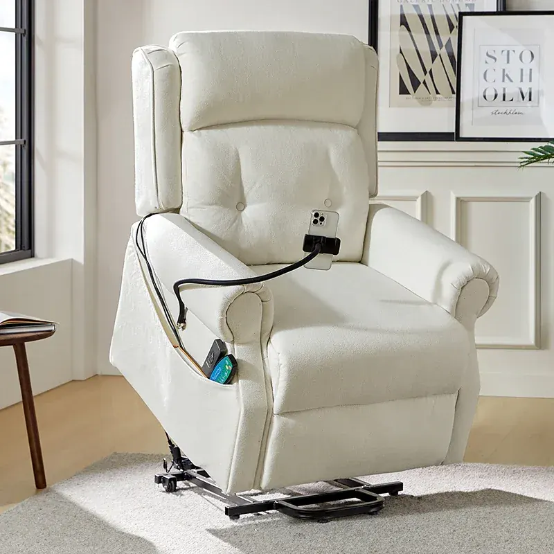 Hector Lift Assist Power Recliner With Massage Heat And Manual Headrest