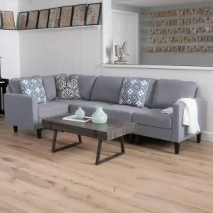 Zahra Modern 5-Piece Fabric Sofa